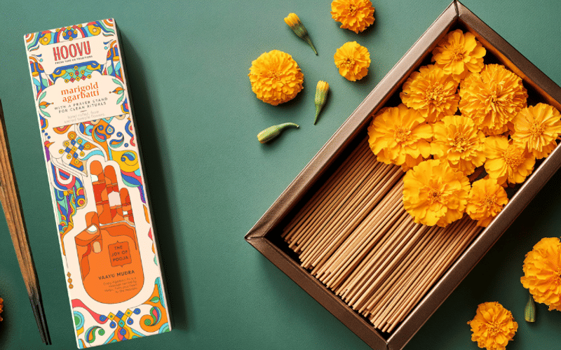 Hoovu’s new packaging celebrates the joy of puja